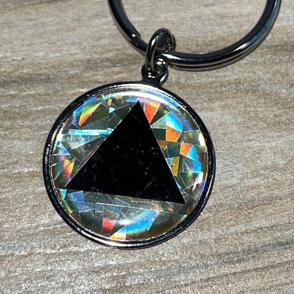 Serenity Prayer token, mens recovery chip gift, pendant keychain - Picture 2 of 6